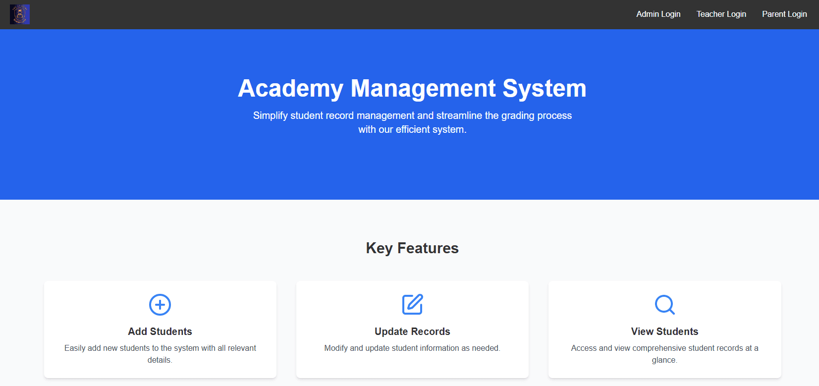Academy Management System